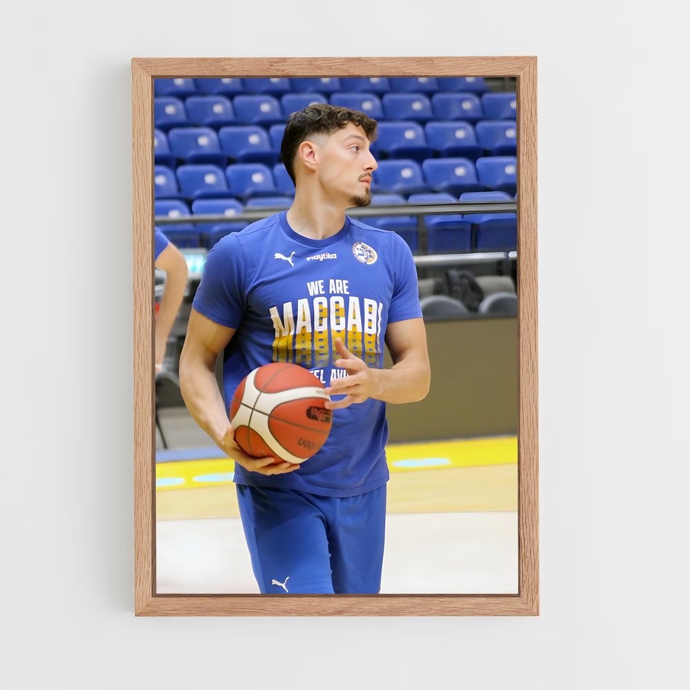 Poster Maccabi tel – affiche Basketball (vue 4)